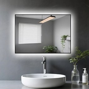 Fürdőszobai tükör Led fénnyel 45 x 65 cm, háttérvilágítással