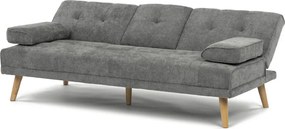 Háromszemélyes kihúzható kanapé, szürke, szövet, ASB-C3034 GREY2