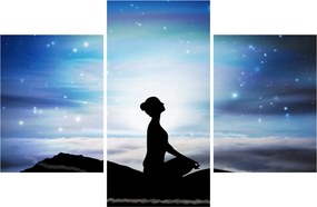 Meditáló nő képe (90x60 cm)