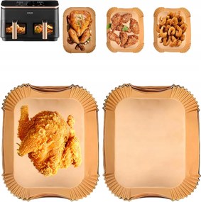 Utántöltők Air Fryer Olajsütőhöz Zsírmentes Tálca 120db Fryer Papír