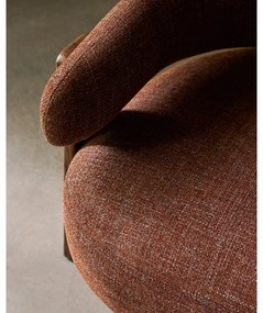 Barna zsenília fotel Granite – Kave Home