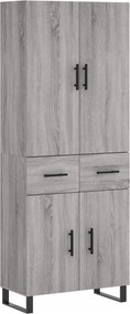 vidaXL szürke sonoma szerelt fa magasszekrény 69,5 x 34 x 180 cm