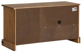 HALDEN tömör fa TV szekrény tolóajtóval 110x40x60 cm
