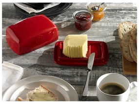 Piros kerámia vajtartó – Emile Henry