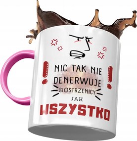 Rózsaszín Bögre Unokahúgnak Születésnapra Ajándék Nyomtatott Fotóval