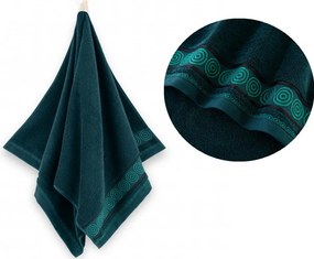 Törölköző Zwoltex 30x50 cm Rondo 2 Sötét Zöld kéztörlő