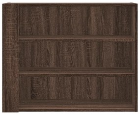 barna tölgy színű szerelt fa fali szekrény 75 x 35 x 60 cm