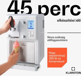 Klarstein Sweet Sundae fagylaltkészítő kompresszor 1,5l rozsdamentes acél fehér