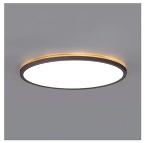 NIVERA LED fürdőszobai mennyezeti lámpa 18W, 230V, IP54, 30 cm, fekete