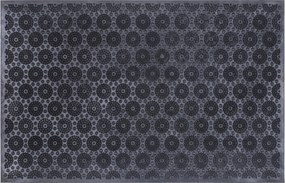 Lábtörlő cipőajtó alá gumi atom 58 x 36,5 sötét fekete Tömör