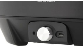 Asztali faszenes grillsütő 4xAA/USB fekete