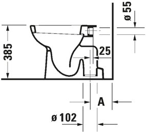 Duravit 21100100002 - D-CODE álló WC, kerámia, fényes fehér