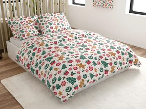 Pamut ágyneműhuzat MERRY MOOD fehér Ágyneműhuzat mérete: 70 x 90 cm | 140 x 200 cm