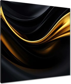 Vászonkép 80x80 Selyem arany szalag