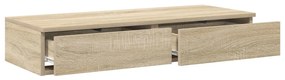 Ágy Fiókok Sonoma Tölgy 80x36,5x16,5 cm Mérnöki Fa