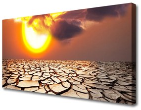 Vászonkép Sun Desert Landscape 100x50 cm