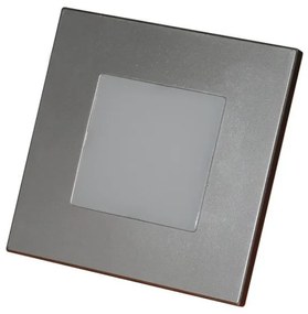 EMITHOR 48302 STEP LIGHT LED ezüst színű beltéri falba építhető lámpa 1W 60lm 4000K 86X86mm