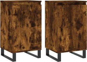 vidaXL 2 db sonoma tölgy színű szerelt fa tálalószekrény 40x35x70 cm