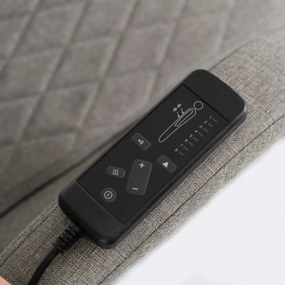 Forgószék masszírozó funkcióval, fűthető funkcióval, szürke színben, szövet kárpittal. GIORGIO