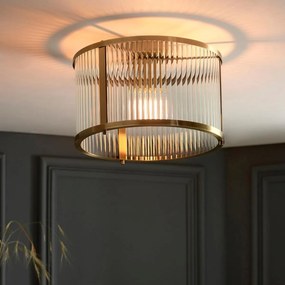 Endon glamour modern mennyezeti lámpa ridgeton antik sárgaréz átlátszó end106265