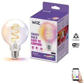 WiZ LED RGBW Dimmelhető izzó G95 E27/6,3W/230V 2200-6500K Wi-Fi - WiZ WI0131