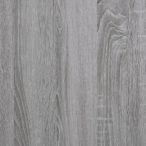 2 db szürke sonoma színű szerelt fa falipolc 50 x 15 x 50 cm