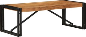 vidaXL tömör akácfa dohányzóasztal 100x50x35 cm