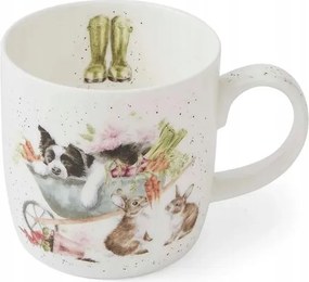 Porcelán Bögre Royal Worcester Kutya És Nyulak Macska És Egér by Hannah Dale