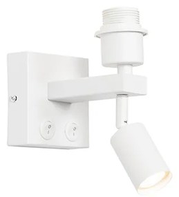 Modern fali lámpa fehér olvasólámpával - Brescia