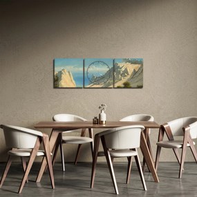 Kép - Georg Emil Libert, View of Sommerspiret, the Cliffs of Møn, reprodukciók (órával) (90x30 cm)