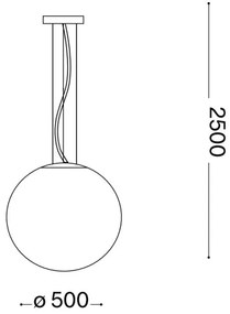 Ideal Lux - Csillár zsinóron MAPA 1xE27/42W/230V átm. 50 cm arany/füstös