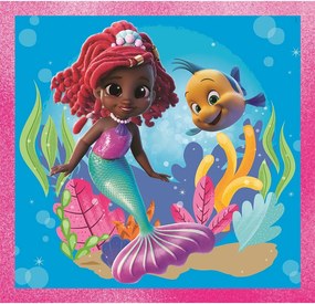 Disney Hercegnők Junior Ariel 3x48 db-os puzzle Clementoni