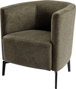 Design fotel, zöld/fekete, KAPY