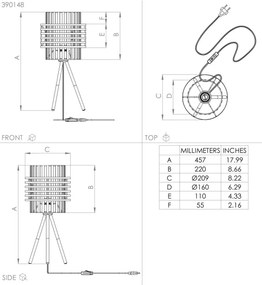 Eglo 390148 - Állólámpa OLTAMAR 1xE27/40W/230V krémes