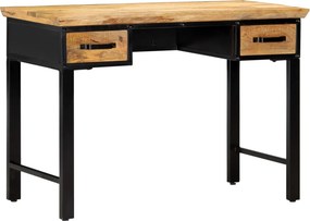 vidaXL tömör mangófa íróasztal 110 x 50 x 76 cm