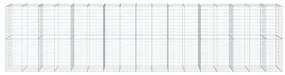 horganyzott vas gabion kosár fedéllel 850 x 100 x 200 cm