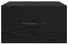 Éjjeliszekrény fiókkal Musta tammi 35 x 35 x 20 cm Faanyag