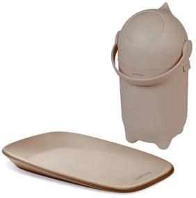 Nattou - Pelenkázó és pelenkázó alátét SOFTY 50x70 cm barna