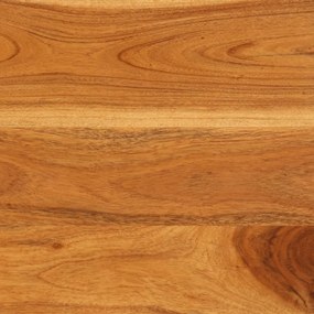 tömör akácfa és fém TV-szekrény ajtókkal 112 x 30 x 40 cm