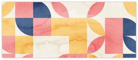 Kép - Absztrakció retro mintákkal (120x50 cm)