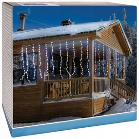 Fényfüggöny karácsonyi fényfüzér kültéri kerti lámpa 200x100 cm