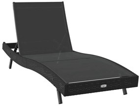 Napágyak 3 pcs Fekete 40 x 40 x 40.5 cm polirattan