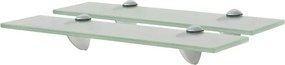 vidaXL 2 db lebegő üvegpolc 40 x 20 cm 8 mm