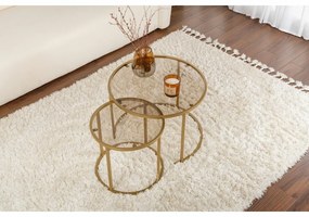 Aurum Gold and Bronze dohányzóasztal szett 60 cm, 2 db