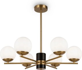 Maytoni modern csillár marble fehér sárgaréz mymod187pl-06bs