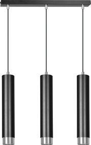Emibig modern függeszték kibo króm fekete emi643/3
