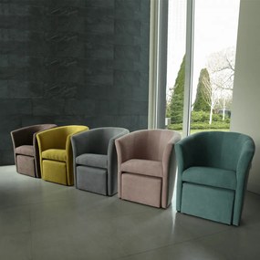 Klub fotel puffal, mentol, ROSE