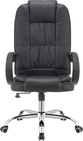 Irodai szék, fekete ekobőr, MADOX NEW