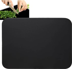 Tpu vágó- és tálalódeszka, nagy, 33 x 24 cm, fekete