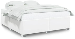 fehér műbőr ágykeret 200x200 cm